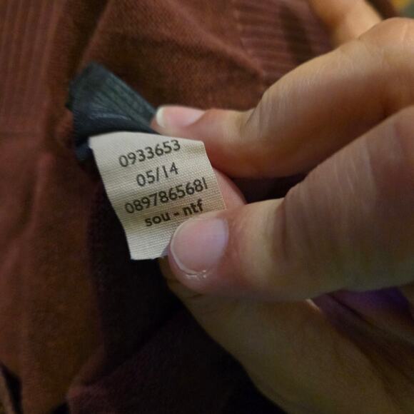 Tommy Hilfiger Burgundy Cotton Crewneck Sweater L - Picture 8 of 8